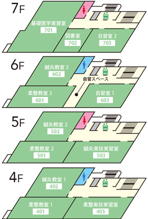 フロアマップ4F～7F