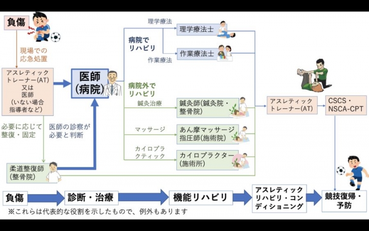 スポーツ傷害時のロードマップ