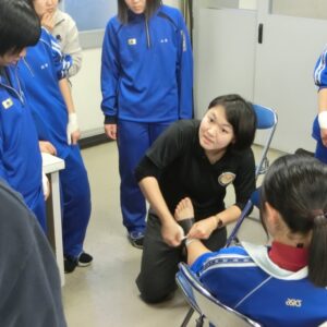 朝日医療専門学校 広島校新着情報「高校出張講義プログラムpart⑥（加計芸北分校 テーピング偏）」